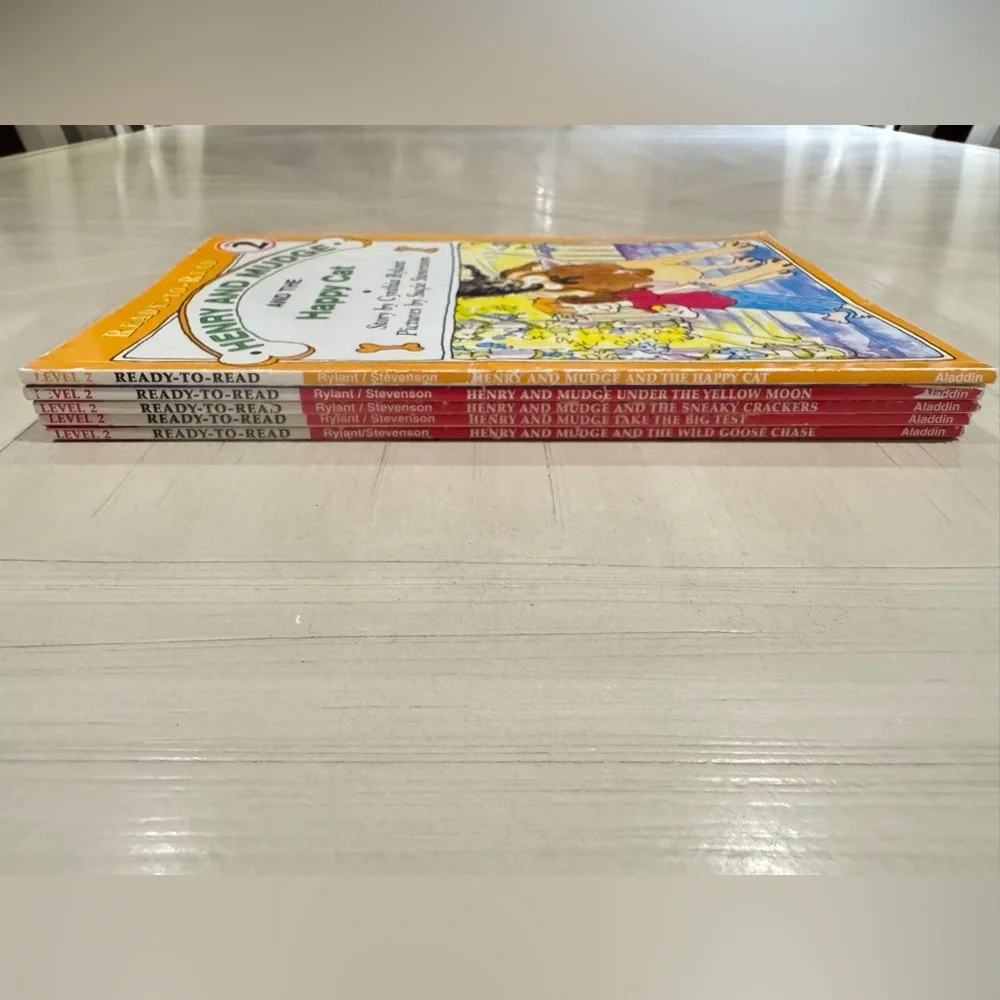 Vintage Henry & Mudge First Edition Level 2 Paperback Book Bundle – 5 Books